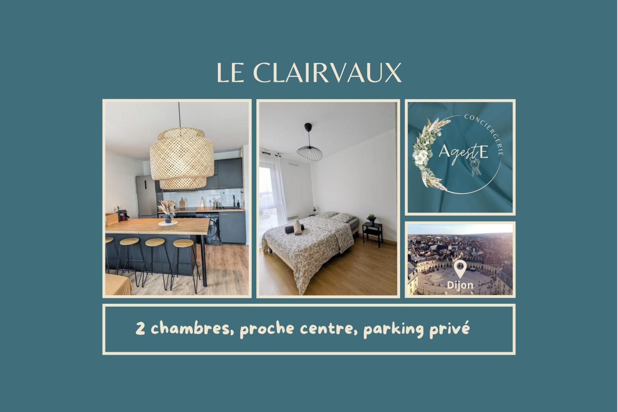 Le Clairvaux - Proche Centre Avec 1 Place En Parking Souterrain ディジョン エクステリア 写真
